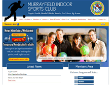 Tablet Screenshot of murrayfieldindoorsportsclub.co.uk